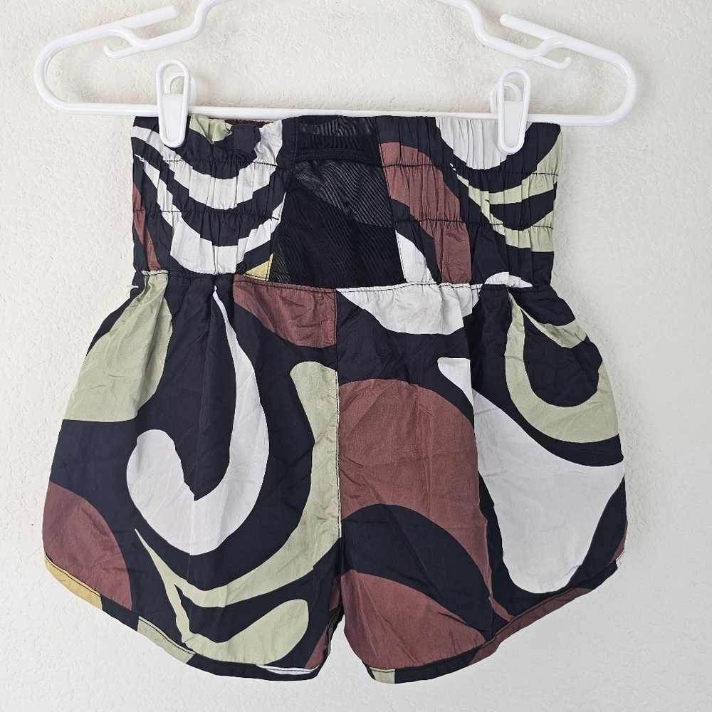 FP Movement High Rise Printed Shorts XS Multicolor Activewear Boho Fitness - Picture 6 of 14